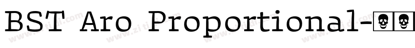 BST Aro Proportional字体转换